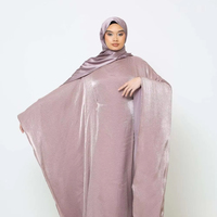 Abaya élégante et respirante pour femme, coupe ample, longue, à manches longues, avec taille ajustable, style modeste, pour l'Arabie Saoudite, vente transfrontalière