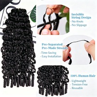 Nouvel Arrivage – Lot de Tissages de Cheveux Vierges Bouclés de Qualité Supérieure 12A, 100% Cuticules Alignées, Ondulations Profondes Souples, Cheveux Humains Bouclés Pixie