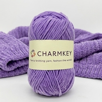 Fil de velours chenille doux et fin OEM pour poupées amigurumi DIY, crochet et tricot, plusieurs couleurs