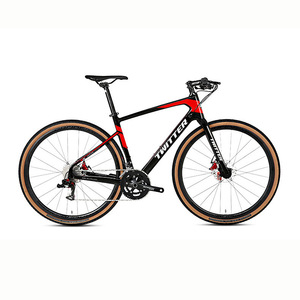 Bicicleta de Gravel Twitter con Cuadro de Carbono 700c, Frenos de Disco Dobles, Bicicleta Urbana para Carretera - Product Image 1