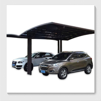 Bon marché Garage de jardin personnalisé avec abri d'auto double en aluminium