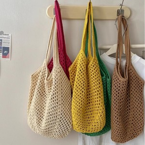 Borsa da donna di grande capacità per il tempo libero nuova borsa a tracolla in paglia cava vento pigro per le vacanze <span class=keywords><strong>e</strong></span> le spiagge - Product Image 3