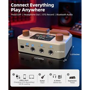 Pedal de Guitarra Multiefectos Lekato Me-05, 125 Efectos, 30 Modelos de Amplificador, 30 Simulaciones de Cabina, Looper, Ritmos de Batería, Soporte USB - Product Image 6