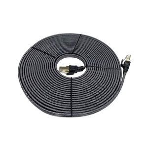 <span class=keywords><strong>สาย</strong></span>แพทช์แคท 8 คุณภาพรับประกัน ความยาว 0.5 ม. 1 ม. แบบแบน <span class=keywords><strong>สาย</strong></span>อีเธอร์เน็ต UTP FTP ปลอกหุ้ม PVC สำหรับเราเตอร์บ้านและพีซี เชื่อมต่อความเร็วสูง - Product Image 1