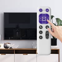 Nouvelle télécommande universelle sans fil 2.4G BT double mode à commande vocale Air Mouse pour décodeur TV et projecteur, en ABS, fournie directement par l'usine