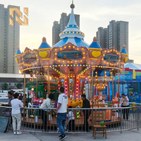 Carrousel de luxe européen Nova Rides, 16 places, parc d'attractions, parc à thème, CTD-16-EU, fibre de verre, acier, fournisseur direct du fabricant