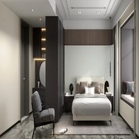 Boloni Home Hot Series Lit King Size Style Moderne Luxe Panneau en tissu entièrement rembourré Meubles de chambre à coucher Lits à étui haut