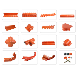 Prezzo di fabbrica ondulato rosso tetto colmo Pvc gocciolamento colmo piastrelle accessori per l'impermeabilizzazione - Product Image 5