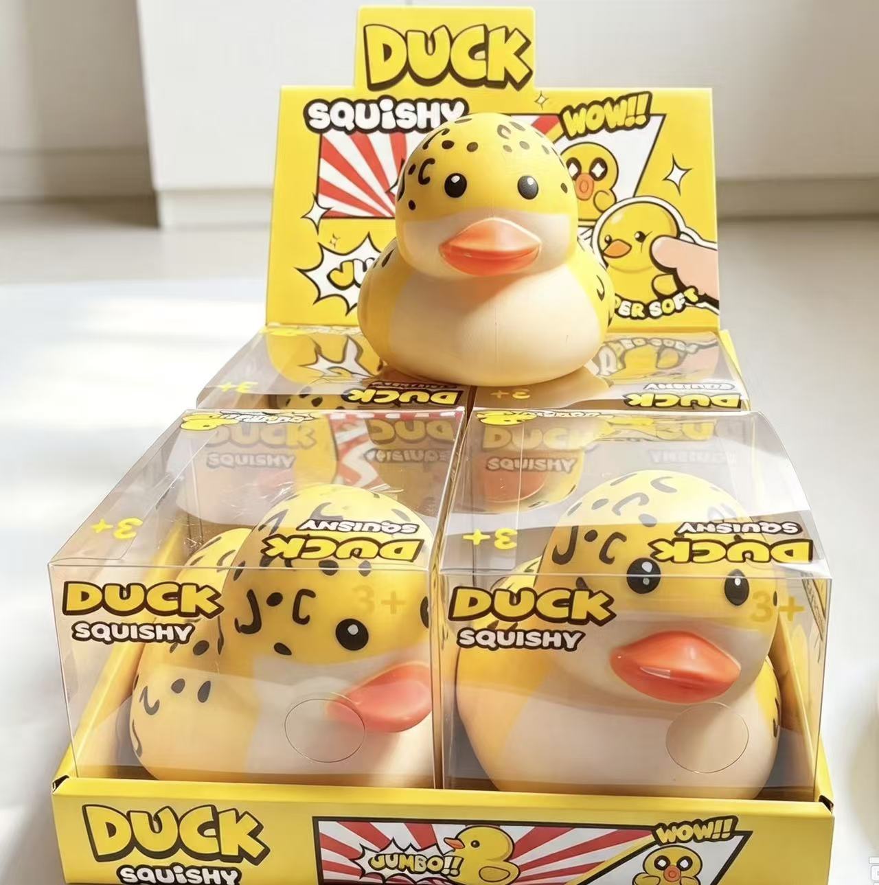 9-Canard léopard-15cm-4 pcs/boîte
