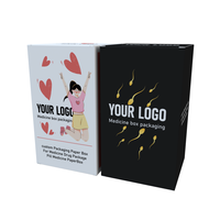 Caja de Cartón para Tabletas y Cápsulas Médicas con Logotipo Personalizado, Empaque de Papel para Medicamentos