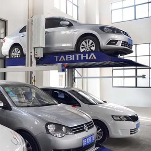 Tabitha Élévateur <span class=keywords><strong>de</strong></span> stationnement double manuel à 2 poteaux en métal pour extérieur, modèle TTPP606, capacité <span class=keywords><strong>de</strong></span> charge 2700 kg, garantie 5 ans, à <span class=keywords><strong>vendre</strong></span> - Product Image 2