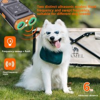 Repelente Ultrasónico para Perros con Pantalla ABS, Doble Cabezal, Luces Intermitentes y Antiladridos para Uso en Interiores y Exteriores - Entrenamiento y Disuasión de Perros