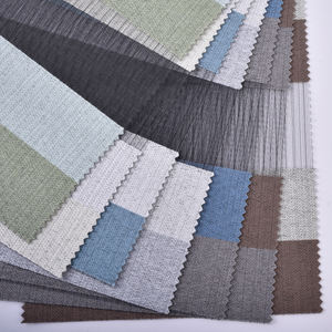 تصميم جديد لعام 2023: ستائر أفقية معتمة للنوافذ الداخلية من البوليستر بنمط زيبرا، تحكم يدوي للنوافذ الفرنسية - Product Image 4