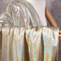 Tissu Brocart 100% Polyester Satiné Brillant Imprimé Soie Métallique Séchage Rapide Anti-UV pour Literie Fille Ignifuge