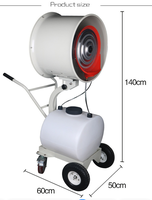 Machine centrifuge de brouillard d'eau de souffleur de brouillard d'eau d'humidificateur de prix usine