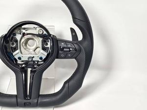 Volant en cuir perforé en fibre de carbone M Sport pour <span class=keywords><strong>BMW</strong></span> F10 F30 F20 F22 F23 F48 M3 M5 - Product Image 2