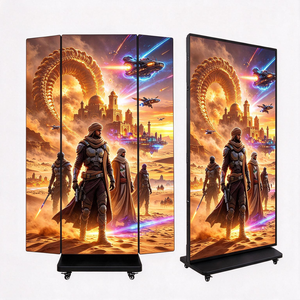 จอโปสเตอร์ LED พกพาแบบพับสามตอน ความละเอียด 8K Ultra HD รับประกัน 2 ปี ป้ายดิจิทัลสำหรับงานแสดงสินค้า ห้างสรรพสินค้า และการโฆษณาในร้านค้าปลีก - Product Image 1