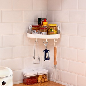 TAILI Kitchen <strong>Suction</strong> Cup Storage Rack Vacuum Wall Storage Corner Basket Rack <strong>Suction</strong> Cup Shower Caddy <strong>Bathroom</strong> <strong>Shelves</strong> - Product Image 1