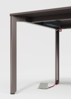 Bureau de travail extensible moderne avec cadre en métal (fer) QINGSHUAI QS-120, bureau debout