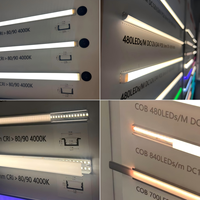 Barre lumineuse LED triangulaire d'angle W16x16mm avec couvercle en PC laiteux pour armoire, étagère de cuisine, escalier, bande lumineuse LED, longueur personnalisée