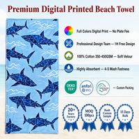 Wholesale High Quality Personalized Sweat Beach Towel Small MOQ Custom Pattern Printed Sports Designer Towels Cotton