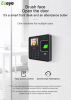 Máquina de Control de Acceso y Asistencia con Pantalla Táctil de 5 Pulgadas, Huella Dactilar, RFID, Reconocimiento Facial Dinámico, Terminal de Seguridad para Puertas