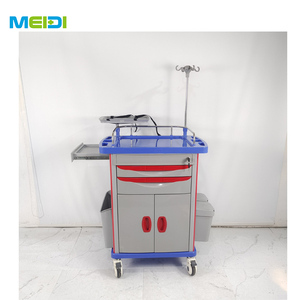 รถเข็นฉุกเฉินทางการแพทย์คุณภาพสูง ABS สำหรับใช้ในโรงพยาบาล รถเข็นยา - Product Image 4