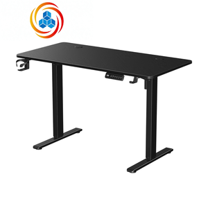 Table de jeu QIANBEI à hauteur réglable, bureau mobile assis-debout, cadre électrique, surface en bois, multifonctionnel pour ordinateur portable - Product Image 4