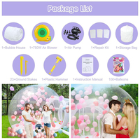 Vente flash : maison à bulles gonflable en PVC durable, double soudure thermique, installation facile, sur mesure, garantie 3 ans, pour adultes/enfants
