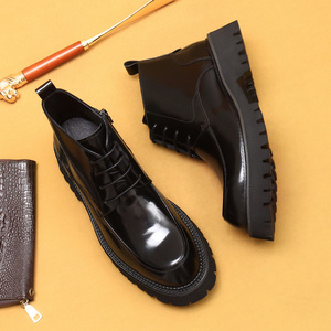 Botas de Tobillo con Cordones de Piel de Caballo Originales 2025 para Hombre, Lavables, Hechas a Mano con Tecnología Goodyear, Estilo Retro, Moda Amekaki, Calzado de Trabajo - Product Image 3