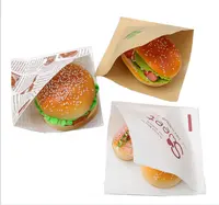 Takeaway खाद्य पैकेजिंग क्राफ्ट Greaseproof पूर्वोत्तर क्षेत्र विकास विभाग कबाब कागज खुले बैग कस्टम मुद्रित डिस्पोजेबल Gravure मुद्रण जिपर शीर्ष NAIYA