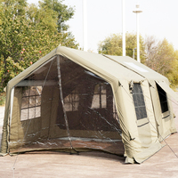 Tente de camping gonflable YJHOME - Installation rapide, imperméable, résistante aux UV, tente de luxe pour l'extérieur 8+8