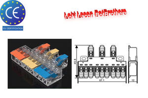Клеммные колодки серии 221, от 3 до 9 контактов, быстрозажимные соединители с рычагами, клеммы для проводов 221-6139 (тип Y) - Product Image 5