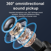 Microphone Lavalier Sans Fil K9 Professionnel à Réduction de Bruit Type-C pour Téléphones Mobiles iPhone & Android