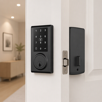 Serrure de porte intelligente avec clavier et lecteur de carte, verrouillage sans clé pour la sécurité domestique