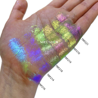 Großhandel Aurora Schillerndes Farbwechsel-Chamäleon-Pigmentpulver Winkelwechselndes Duochrome-Pigment für DIY Make-up Lidschatten