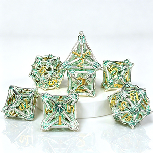 ชุดลูกเต๋าโลหะลายฉลุสำหรับเกม Dungeons & Dragons TRPG - Product Image 4