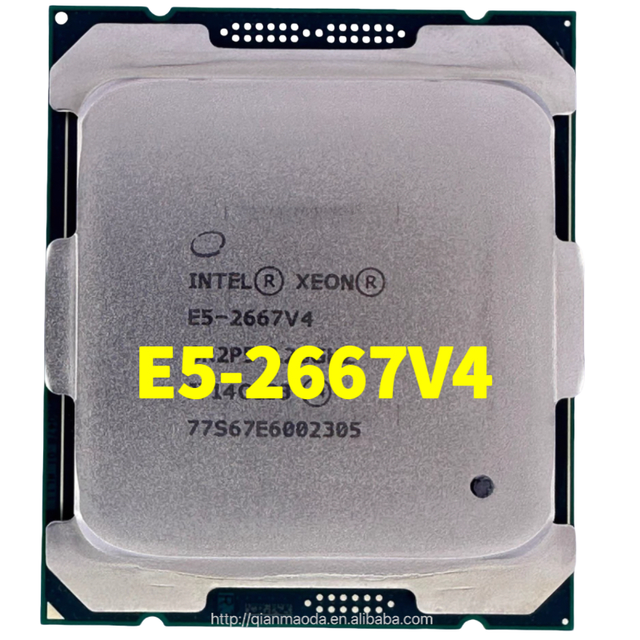For Xeon E5-2667V4 3.20GHz 8-Core 25M Processor LGA2011-3 DDR4 2400MHz 135W CPU for Desktop Used & Refurbished Server CPU