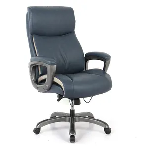 Sedia da ufficio Ceo con braccioli imbottiti blu Navy resistente Chaise De Bureau Manager Chair