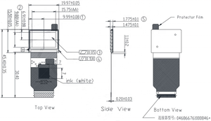 SY072WCM06 0,72 inch hoogwaardig microdisplay 1920*1200 Full RGB OLED-scherm voor veldonderhoud. - Product Image 4