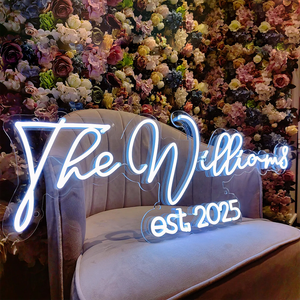 Tùy Chỉnh Neon Dấu Hiệu Cá Nhân LED Neon Đèn Dấu Hiệu Cho Tường Trang Trí Nội Thất Đám Cưới Sinh Nhật Đảng Phòng Ngủ Thanh Cửa Hàng Tên Biểu Tượng Đèn - Product Image 2