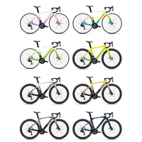 Vélo de route ultra-léger en carbone modèle 2026 : 24 vitesses, freins à disque hydrauliques, roues en carbone de 50 mm, Endurance Geo Aero Triathlon