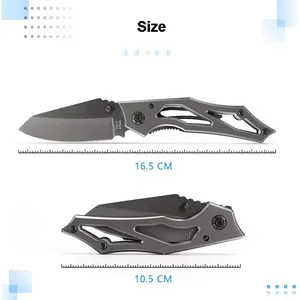 Großhandel Titan beschichtete Messer Stahl EDC Mini Taschen messer für Selbstverteidigung Überleben