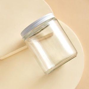 Barattoli per conserve di insalata di muratore con lati dritti in vetro da 9 once con coperchi in metallo dorato da 70mm per gelatine confetture bomboniere crafting candle - Product Image 2