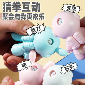 Jouet Lapin Astronaute Pierre-Papier-Ciseaux en Plastique à Visages Changeants pour Enfants de 2 à 4 Ans, Cadeau Nouveauté Unisexe - Product Image 3