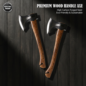 Professional Eco-friendly <b>Wood</b> Handle <b>Axe</b> High Carbon Steel Forged Hatchet Traditional <b>Wood</b> Chopping <b>Axe</b> with Hickory Handle OEM - Product Image 2