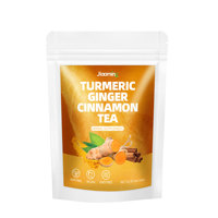 Sachets de thé Halal Curcuma Gingembre Cannelle 40g – Thé aux herbes de qualité supérieure pour boissons chaudes ou froides – Thé aux herbes naturelles – Marque privée – Conditionnement en vrac