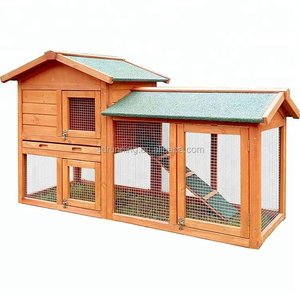 Petits animaux domestiques avec plateau en bois, 4 tailles, nouveau style, vente en gros, lapin d'élevage, maison pour lapin