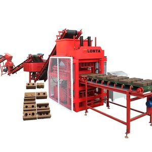 LONTA LT4-10 Fully Automatic Hydraulic <strong>Press</strong> Inrerlock Hollow Road Paver Mould Mud Soil Earth Clay Brick Block Making Machine - Product Image 1
