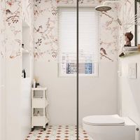 Carreaux de sol et de mur en porcelaine rouge antidérapants 300x300mm Design moderne européen pour l'intérieur de la salle de bain